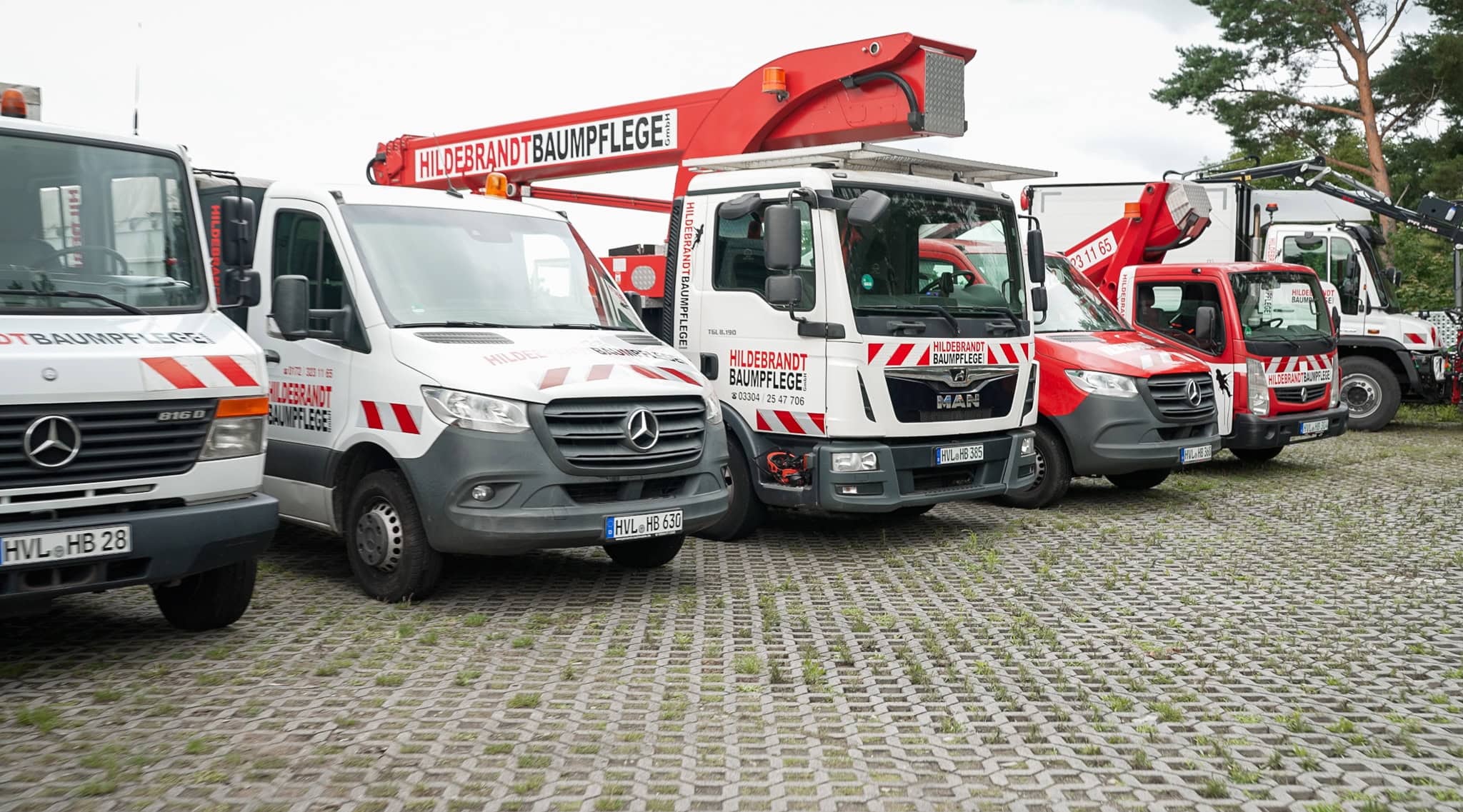 Der professionelle Fuhrpark von Hildebrandt